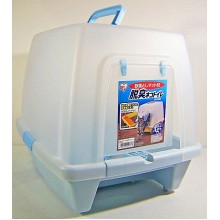 IRIS SN-520 日本 IRIS 屋型貓廁- 粉藍色